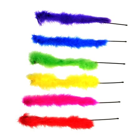 Petedge Maribou Feather Pole Toy - Green PE4815-0003